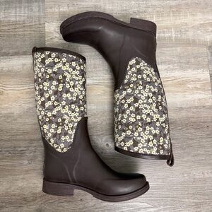 UGG Reignfall Liberty Tall Rain Boots, Floral Pattern-size 8 *like NEW* 🔥